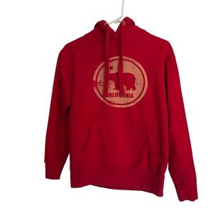 Red California Bear Hoodie
